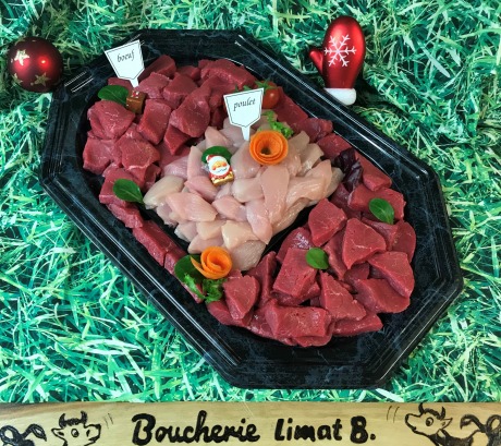 Viande pour fondue chinoise pour 1 personne - (250g) - L'Atelier du  Charcutier